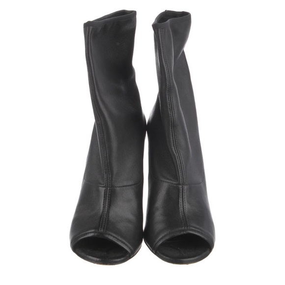 STUART WEITZMAN Open Toe Leather Boots Size 7 - Picture 3 of 4